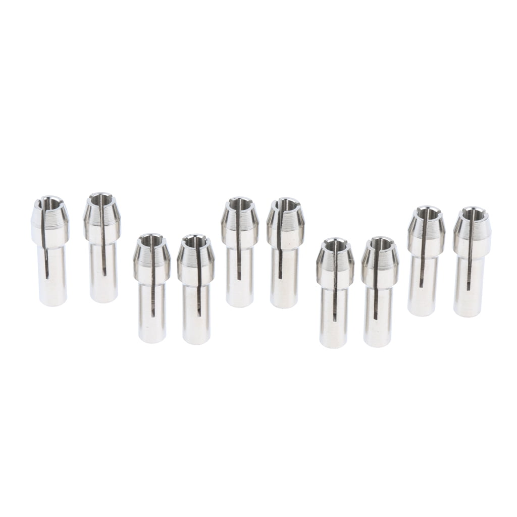 Rotary Tool Stainless Steel 10 Pcs 3.0mm Drill Chuck Collet Nut Durable 