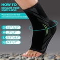 thumbnail image 5 of 1 Pair Ankle Brace Compression Ankle Sleeve for Sprained Ankle, Injury Recovery, Joint Pain，Achilles Tendonitis Support, Plantar Fasciitis Sock Reduce Swelling, Heel Spur Pain, 5 of 7
