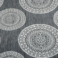 thumbnail image 3 of Cordon Jacquard Grommet Curtain Panel Set with Grommet Top Header by Blue Nile Mills, 52' x 63', Silver, 3 of 5