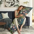 thumbnail image 5 of Floral Body Pillow Cover – Soft & Breathable, Hidden Zipper, 20"x54", Vintage Wildflower & Botanical Print with Butterflies & Bees – Gift for Side Sleepers, Pregnancy, Farmhouse Decor, 5 of 7