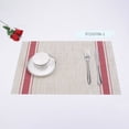 thumbnail image 3 of 1Pc Durable Vinyl Placemats, 17.7X11.8inch Non-Slip for Dining Table Mat, Heat Resistant Place Mats, Washable Anti-Slip PVC Weave Table Mats, Woven PVC Placemats for Home Decor Table Protector, 3 of 6