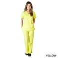 thumbnail image 1 of Women's Six-Pocket Mock Wrap Medical Scrub Set, 1 of 1