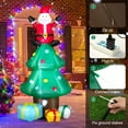 thumbnail image 3 of Patiojoy 7FT Christmas Inflatable Christmas Tree & Santa Claus w/ LEDs & Air Blower Blow Up Yard Decoration Inflates Christmas Tree w/ Gift Boxes and Star, 3 of 10