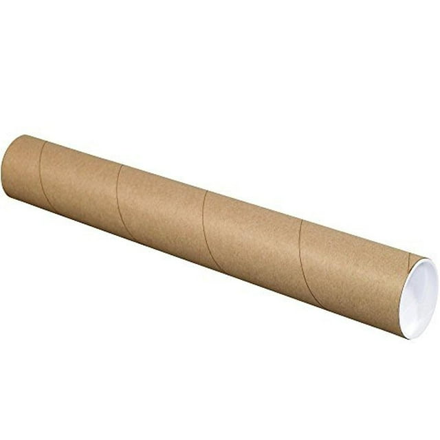 Tape Logic TLP3020K Tubes d'Expédition avec Bouchons, 3 Pouces x 20 Pouces, Kraft (Lot de 24)