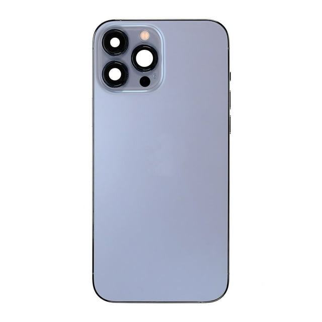 Replacement Back Housing W/ Small Components Pre-Installed Compatible For iPhone 13 Pro Max (International Version) (Used OEM Pull: Grade A) (Sierra Blue)