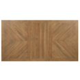 thumbnail image 6 of Bowery Hill Contemporary Off White and Honey Brown Wood Counter Table, 6 of 10