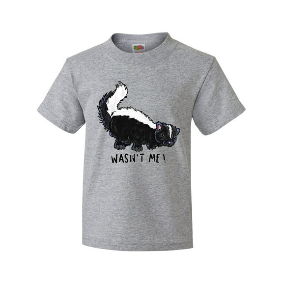 Inktastic Animals Cute Skunk Wasn't Me Youth T-Shirt