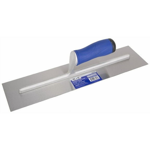 Vulcan 36206 Cement Trowel, 16 in L Blade, 4 in W Blade, Right Angle End, Ergonomic Handle, Plastic Handle
