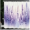 thumbnail image 3 of Ambesonne Lavender Shower Curtain, Dreamy Purple Flowers Art, 69"Wx75"L, Blue Violet Ivory, 3 of 4