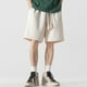 thumbnail image 5 of Puntoco Pantalones De Chándal Retro De Color Sólido Pantalones Cortos Casuales Versátiles Sueltos Para Hombres Beige Xl,Pantalones Cortos Hombre, 5 of 5