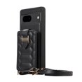 thumbnail image 3 of Decase Wallet Cover For Google Pixel 7,Premium Leather Shockproof Phone Shell With Back Flip Card Slots & Ring Kickstand & Hand Strap & Crossbody Strap - black, 3 of 6