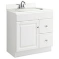 thumbnail image 3 of Pemberly Row 30-Inch 2-Drawer Unassembled Wood Vanity Without Top in White, 3 of 6