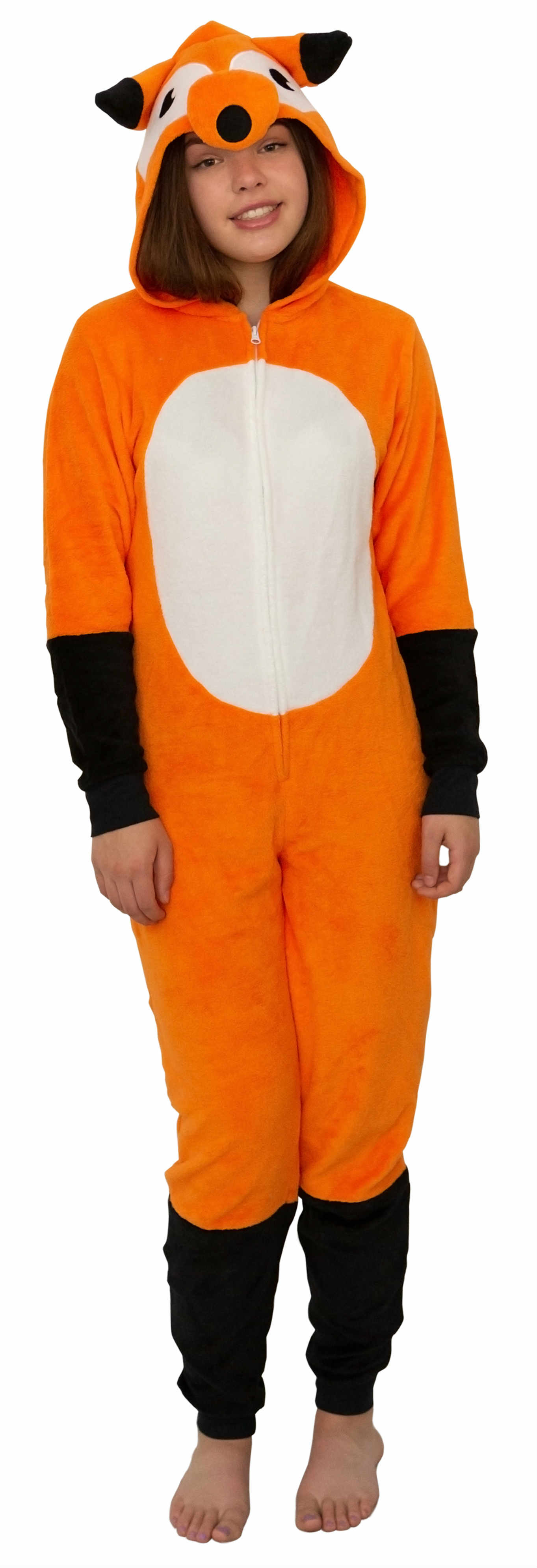 Women's Union Suit Disney Costume Onesie Plush Adult Pajama, Fox, Size