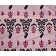 thumbnail image 4 of oneOone Tissu Polyester Lycra Rayé & Paisley Imprimé Ikat 56 Pouces de Large, 4 of 4