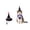 B002- Black, variant on Bandana for Dogs, Pet Halloween Costumes, Suitable for Small Dog Halloween Setups, Cat Holiday Styling, and Family Halloween Themed Photoshoots, Showcases Haunted Castle Pattern