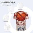 thumbnail image 3 of KLL Basketball Shot for Men's Baseball Shirts,Short Sleeve Casual Shirts Button Down Shirt for Men Beach Summer Wedding Shirt-XX-Large, 3 of 7
