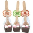 thumbnail image 3 of Belgian Milk Chocolate Spoons Individually Wrapped with Mini Dehydrated Marshmallows, Christmas Stocking Stuffers, Set of 3 Hot Cocoa Spoons, 3 of 6