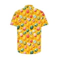 thumbnail image 4 of Idoravan Easter Shirts for Men Button Down Print T-Shirt Men's Easter Printed Shirt Button Up Shirt, 4 of 5