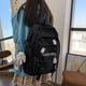 thumbnail image 2 of School Backpack for Teens Girls Middle School Student Travel Black Laptop Backpack Korean Cute Aesthetic Backpack (Black), 2 of 4
