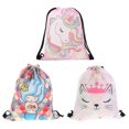 thumbnail image 1 of Drawstring Storage Bag 3Pcs Cartoon Design Backpack For General Users In Travel Sports Occasions, 1 of 3
