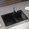 thumbnail image 2 of Qtz 33x22x10 Dbl Drop-in Sink Chestnut, 2 of 6