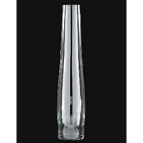B&P Lamp® 2 5/8 Inch by 13 Inch Clear Glass Chimney for Vintage and Antique Style Globes