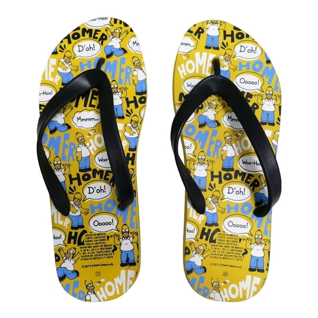 Sandalia Los Simpson Talla 26 Frases Homero Amarillo