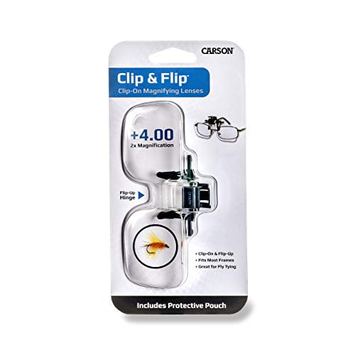Carson Clip and Flip 2X Power Magnifying Lenses 