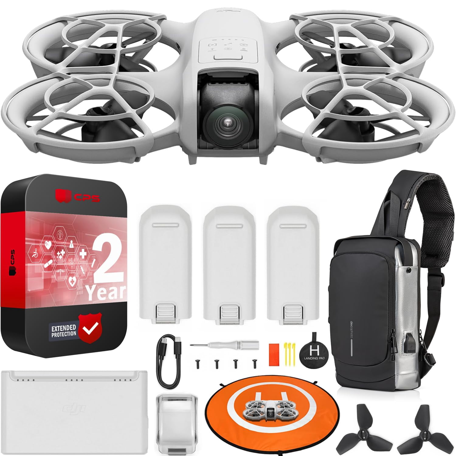 Drone DJI Neo 4K UHD Mini Quadcopter con combinación de 3 baterías ...