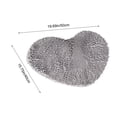 thumbnail image 3 of COM1950s Heart Shaped Doormat, Soft Absorbent Rug with Non-Slip Backing for Bathroom and Entryway, Available in Multiple Colors (20x16 Inches), 3 of 7