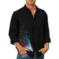 thumbnail image 1 of 2024 Nueva camiseta de Halloween, traje de moda para hombre, corbata, camisa de calavera, calabaza, botones vintage, camisa suave y cómoda, regalo, 1 of 6