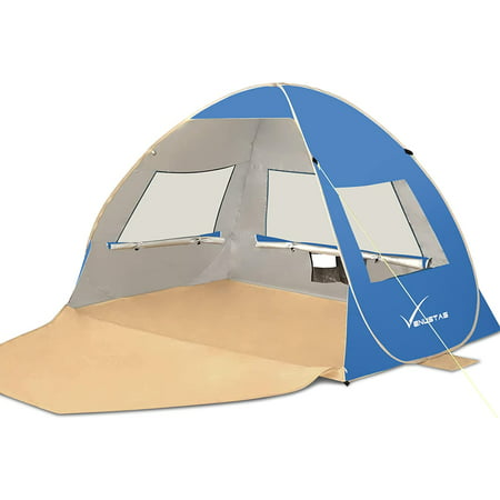 Tent Pop Up Beach Tent Pop Up Beach Shade with UPF 50+ Portable Sun Shade Pop Up Tent Light Weight Pop Up Beach Shade for 3-4 People