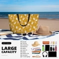 thumbnail image 5 of Xecao Daisies Flowers for versatile beach bag for women includes zipper pockets and waterproof material, ideal for vacations and adventures., 5 of 7