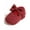 Red, variant on Baby Girls Bowknot Crib Shoes Soft Sole Mary Jane Ballet Flats Infant Prewalker Dress Knit Cotton Walking Shoes with Bow
