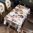 thumbnail image 5 of Halloween Treats Pattern Rectangle Tablecloth 60"x120",Waterproof Polyester Rectangle Table Cloth, Wipeable Spillproof Polyester Tablecloth for Dining, Camping, Indoor and Outdoor, 5 of 6