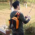 thumbnail image 4 of Bolsas De Pesca Bolsas De Pesca Bolsas de pecho Oxford en capas para hombre, bandolera de viaje, suministros para pescadores (naranja), 4 of 6