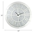 thumbnail image 2 of Acme Nowles Wall Clock in Mirrored, 2 of 4