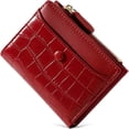 thumbnail image 1 of Cartera de mujer de formato pequeño y corto, equipamiento de piel vegana para mujer con prensa y cremallera y muchos compartimentos, cartera para mujer en colores muy bonitos., 1 of 5