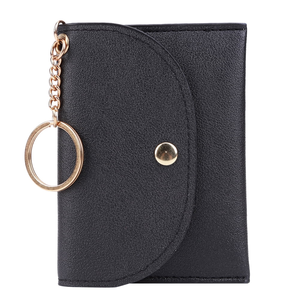 Yucurem Women Wallets Multislots Keychain Card Holder Leather Coin
