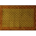thumbnail image 1 of Ahgly Company Machine Washable Indoor Rectangle Persian Yellow Traditional Area Rugs, 2' x 5', 1 of 4