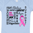 thumbnail image 4 of Inktastic Breast Cancer- Together We Will Win Boys or Girls Baby Bodysuit, 4 of 5
