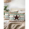 thumbnail image 3 of Outdoor Pillows Waterproof, Western Texas Star Green Bedding Throw Pillows with Insert for Couch Sofa Bed, Farmhouse Brown Country Vintage 12x20 Inch Pillowcases Decorative Patio Pillow Set of 2, 3 of 8
