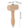 thumbnail image 2 of OULII Wood Handle Hammer Hand Tools For Woodworking Beige Metal 1Pcs Crafting Projects, 2 of 8