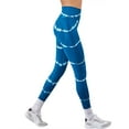 thumbnail image 3 of Xuanfei Women Stripe Tie-Dye High Waist Seamless Stretch Yoga Pants, 3 of 4