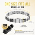 thumbnail image 3 of MagnetRX® Magnetic Bracelet for Men – Carbon Fiber Inlay Bracelet, Adjustable Length with Sizing Tool, Silver, 3 of 8