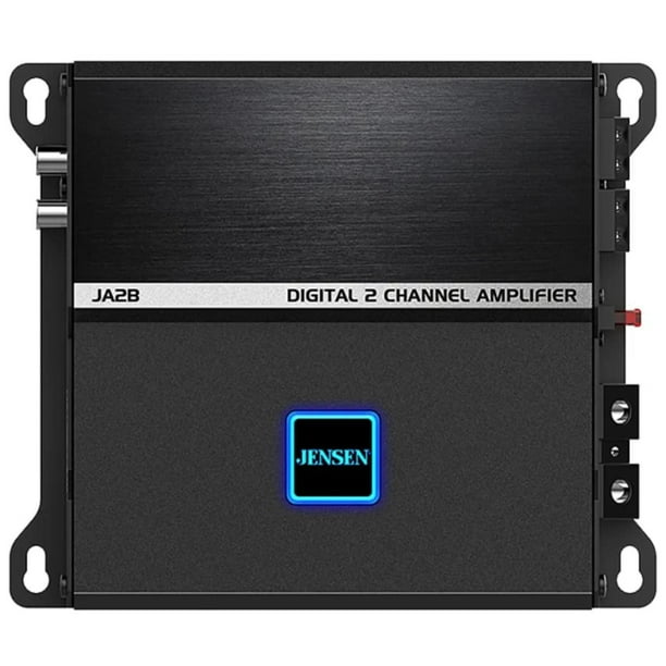Amplificador de Audio Clase D Jensen JA2B 225W RMS 2 canales compacto con DSP para coche
