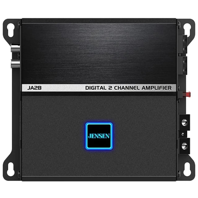 Amplificador de Audio Clase D Jensen JA2B 225W RMS 2 canales compacto con DSP para coche