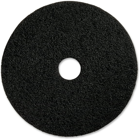 Genuine Joe Black Floor Stripping Pad, 17" Diameter, 5 pack, GJO90217