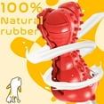 thumbnail image 4 of Rmolitty Squeaky Dog Toys for Aggressive Chewers, Hippo, Natural Rubber Red, 4 of 6