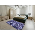 thumbnail image 5 of Ahgly Company Machine Washable Indoor Rectangle Transitional Blue Area Rugs, 3' x 5', 5 of 7